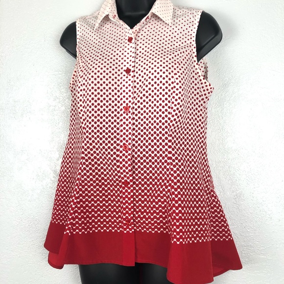 KNAPP STUDIO red white polka dot hombre sh… - Picture 6 of 13